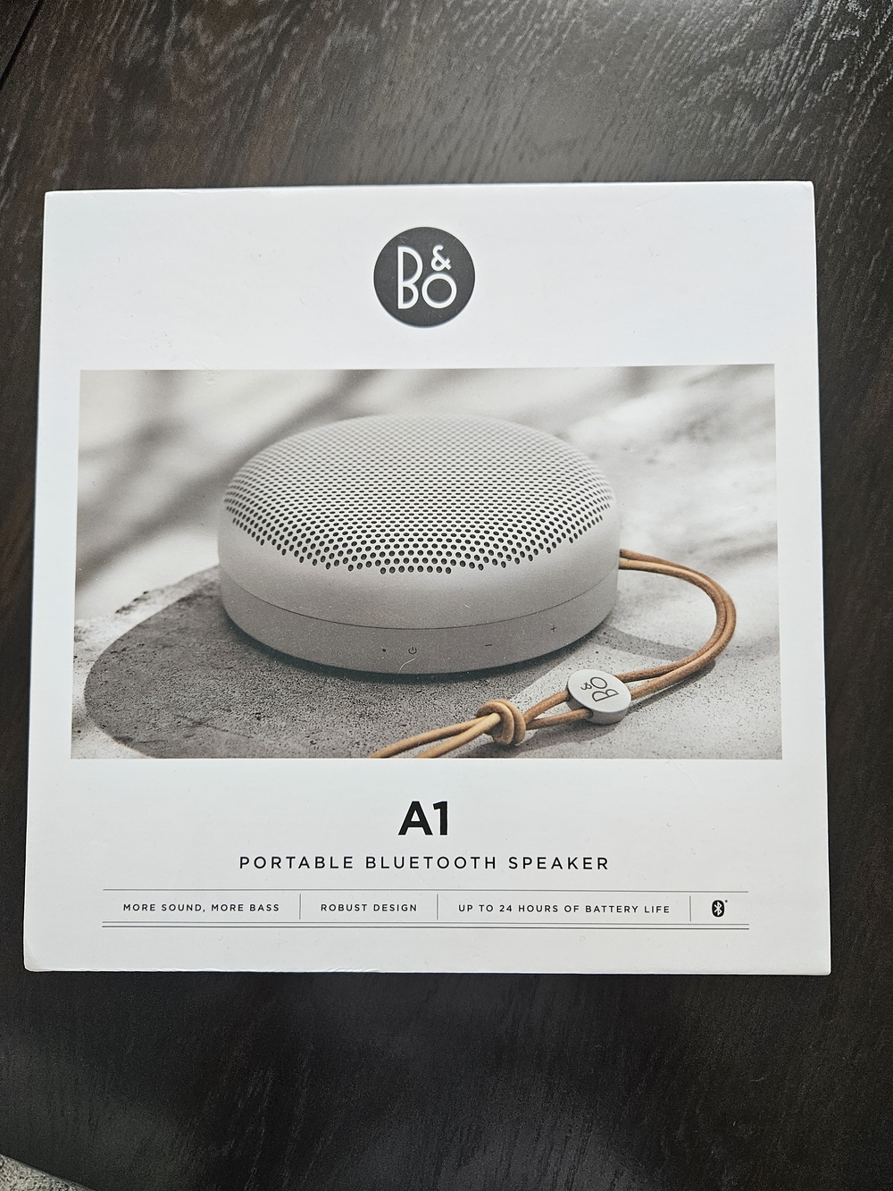 Bang & Olufsen A1 Portable Bluetooth Speaker - White with Tan Strap